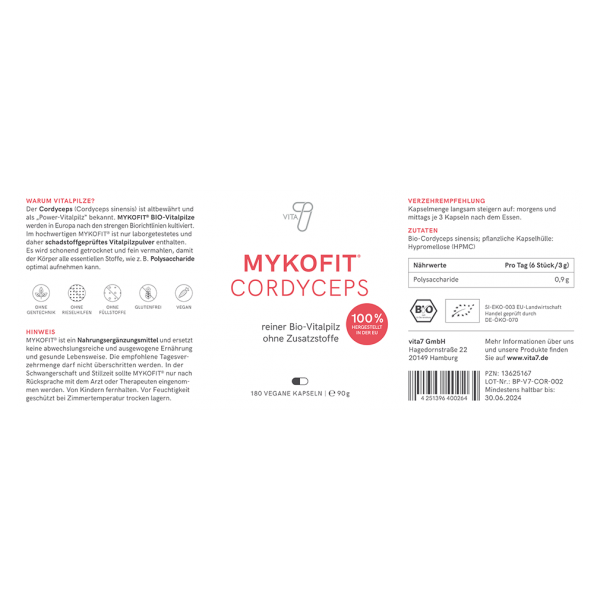 MYKOFIT® Bio Cordyceps Kapseln
