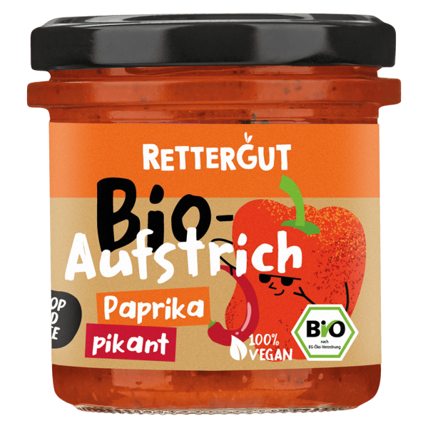 Rettergut Bio Aufstrich Paprika pikant