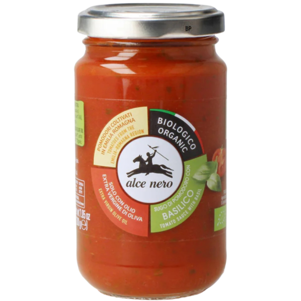 Alce Nero Bio Tomatensauce mit Basilikum