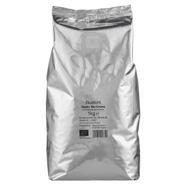 Gustoni Bio Gastro Arabica Crema, ganze Bohne, 1kg