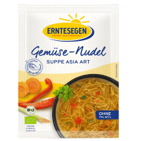 Erntesegen Bio Gemüse-Nudel Suppe Asia Art Erntesegen Bio Gemüse-Nudel Suppe Asia Art