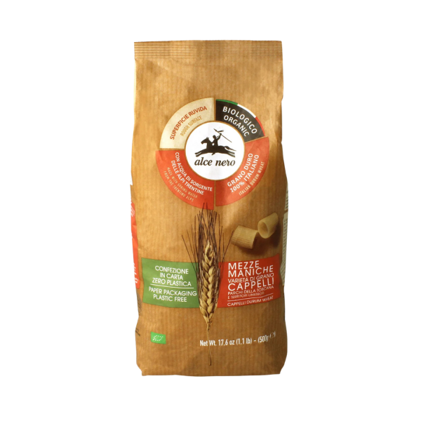 Alce Nero Bio Mezze Maniche aus Cappelli-Hartweizen - Parchi della Toscana, 500g