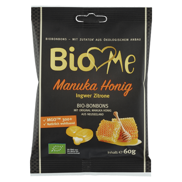 Bio loves Me Bio Manuka Honig Ingwer Bonbons