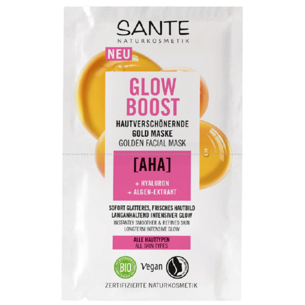 Sante Naturkosmetik Glow Boost Gold Maske