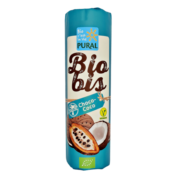 Pural Bio Biobis Weizen Choco-Coco Doppelkeks mit Kokoscreme MHD 21.01.2024