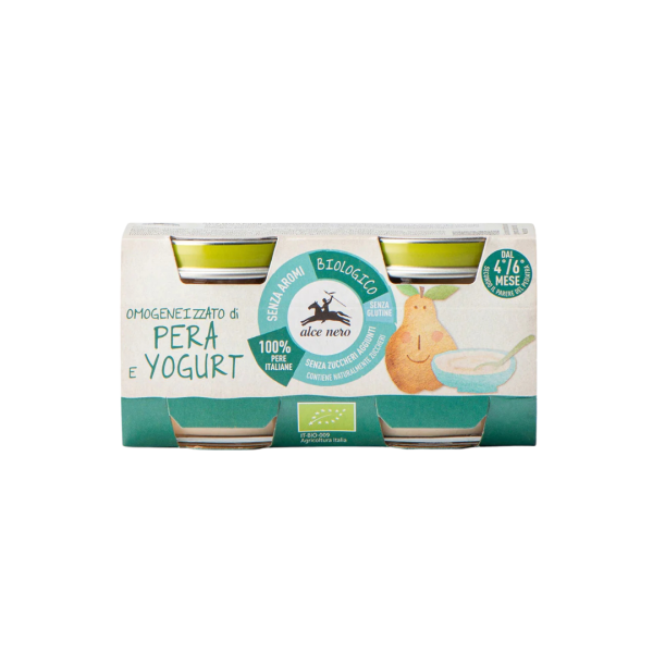 Alce Nero Bio Babygläschen Birne und Joghurt, 160g