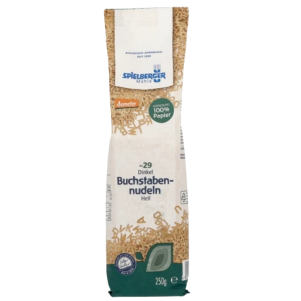 Spielberger Bio Dinkel-Buchstabennudeln