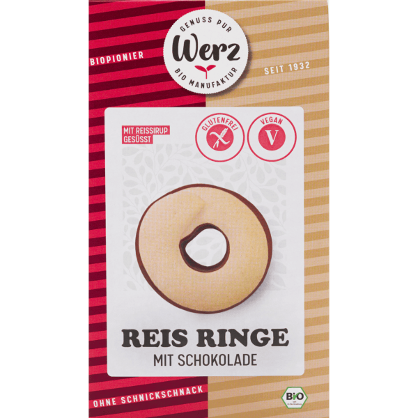 Werz Bio Reis Ringe mit Schokolade