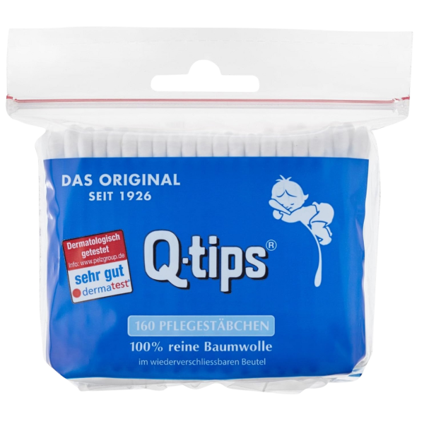 Q-tips Wattestäbchen, 160 St