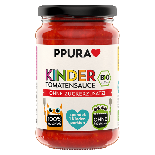 PPura BIO Sugo Kinder - Tomatensauce ohne Zuckerzusatz