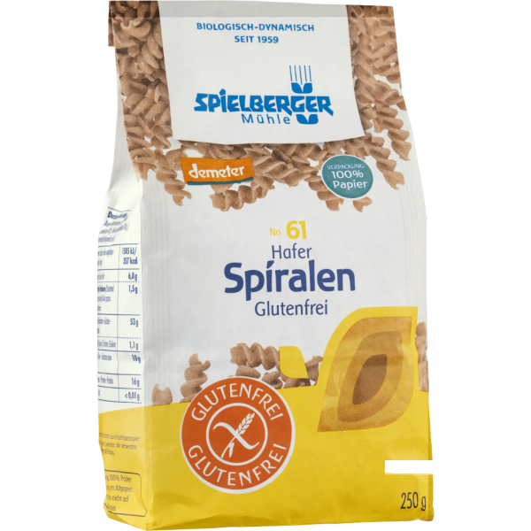 Spielberger Bio Hafer Spiralen glutenfrei