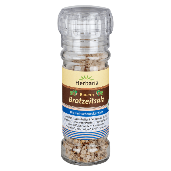 Herbaria Bio Mediterranes Brotzeitsalz Mühle, 80g