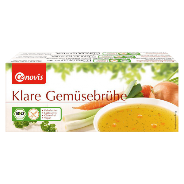 Cenovis Bio Klare Gemüsebrühe, 3x12 Würfel, 378 g