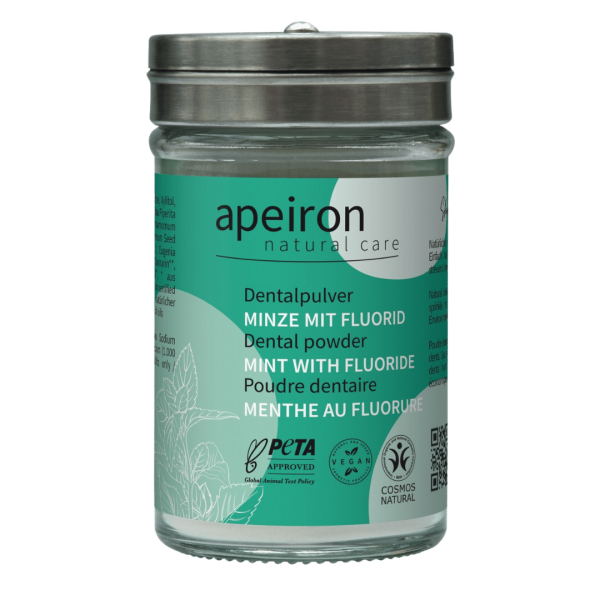 Apeiron Dentalpulver Minze + Fluorid