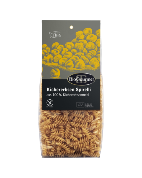 BioGourmet Bio Kichererbsen Spirelli, 250g