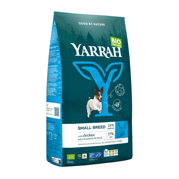 Yarrah Bio Hund Trockenfutter Erwachsene & Welpe Kleine Rasse Huhn