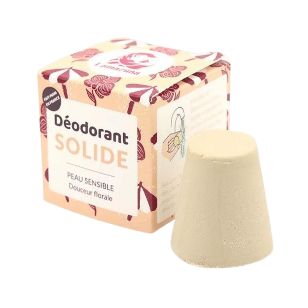 Lamazuna Bio festes Deodorant – Empfindliche Haut – Blumige Sanftheit