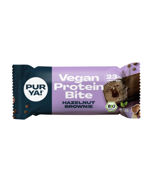 PURYA! Bio Proteinriegel Haselnuss-Brownie vegan, 45 g