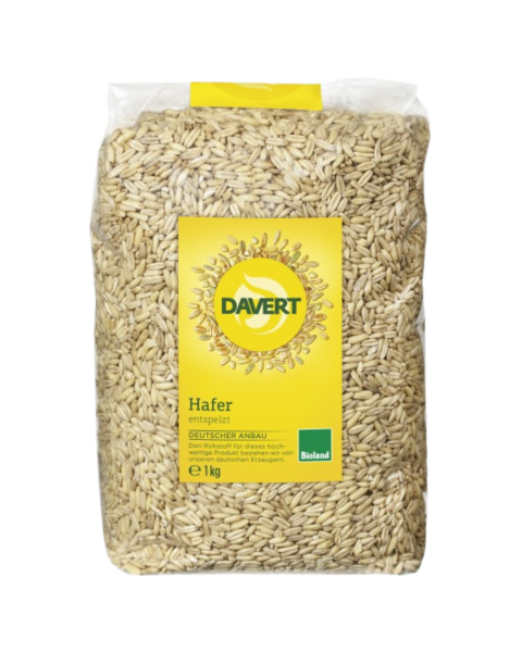 Davert Bio Hafer entspelzt Bioland, 1kg