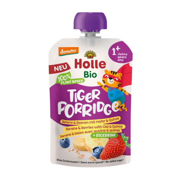 Holle Bio Tiger Porridge Banane & Beeren mit Hafer & Quinoa