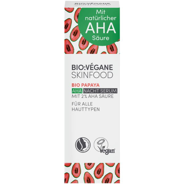 BIO:VÉGANE Papaya AHA Nacht Serum