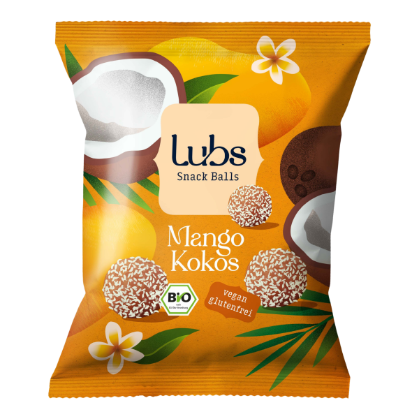 Lubs Bio Snack Balls Mango Kokos