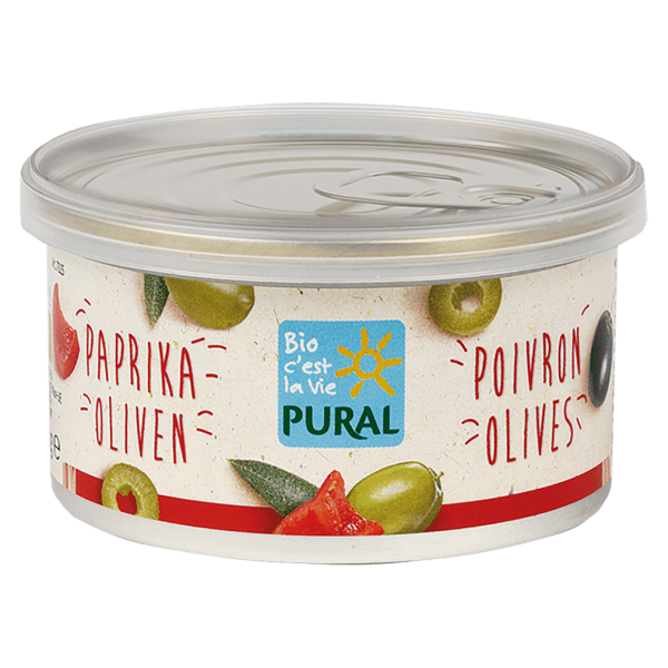 Pural Bio Aufstrich Paprika Oliven