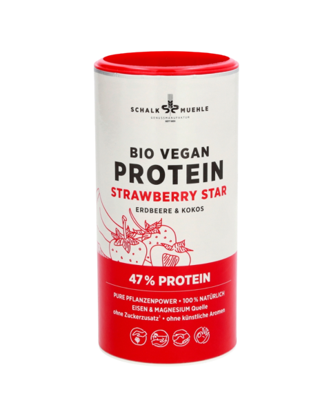 Schalk Mühle Bio Strawberry Star - Protein Mix mit Erdbeere &amp; Kokos