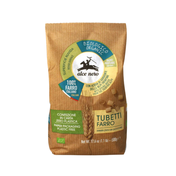 Alce Nero Bio Tubetti aus Dinkel, 500g