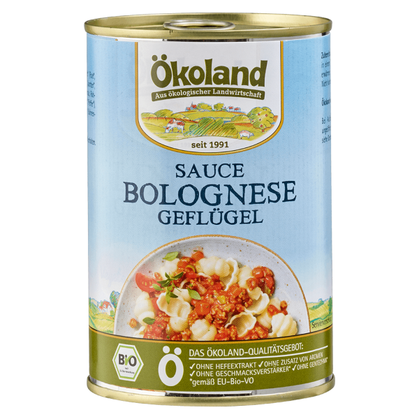 Ökoland Bio Sauce Bolognese Geflügel