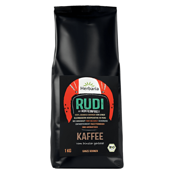Herbaria Bio Rudi Kaffee entkoffeiniert ganz