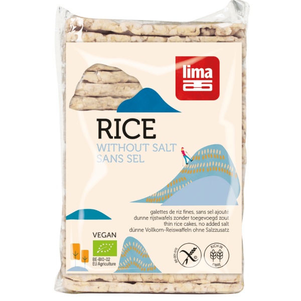 Lima Bio Dünne Vollkorn-Reiswaffeln ohne Salz