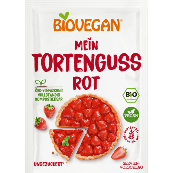 Biovegan Bio Tortenguss rot