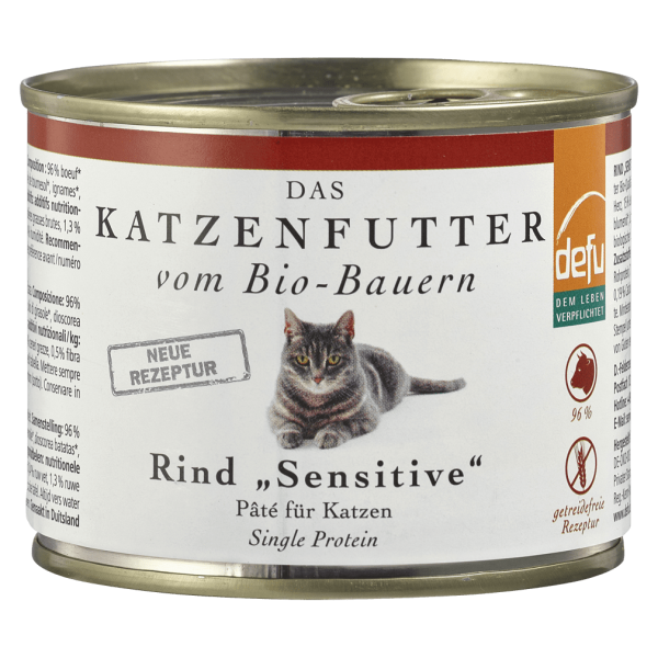 defu Bio Katzenfutter Paté Rind