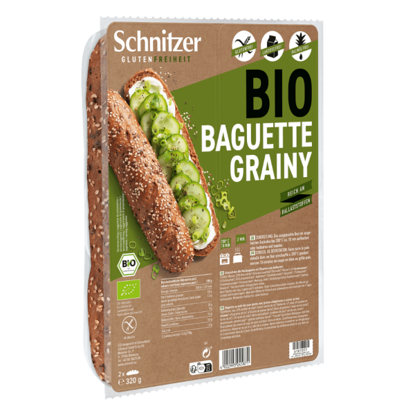 Schnitzer Bio Baguette Grainy, 32g