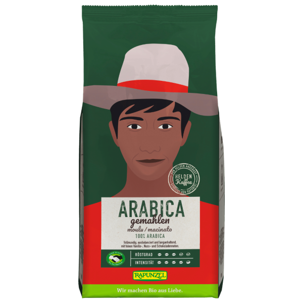 Rapunzel Bio Heldenkaffee Arabica, gemahlen