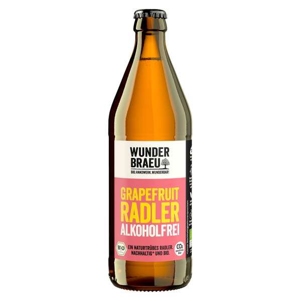 Wunderbräu Bio Grapefruit Radler, alkoholfrei