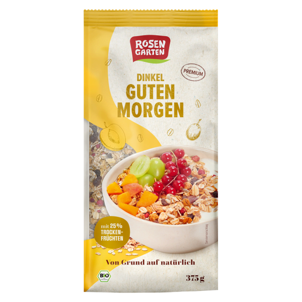 Rosengarten Bio Dinkel Guten Morgen Müsli