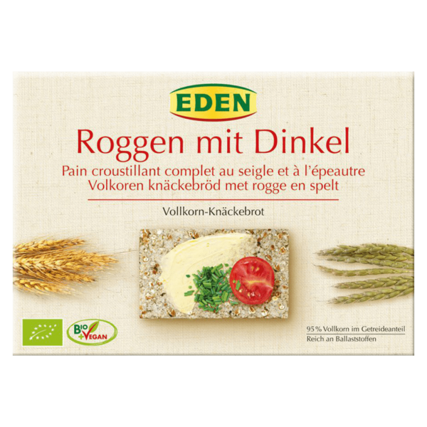 EDEN Bio Roggen m. Dinkel Vollk.-Knäckebrot