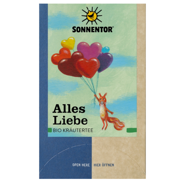 Sonnentor Bio Alles Liebe Kräutertee, 27 g, Doppelkammerbeutel