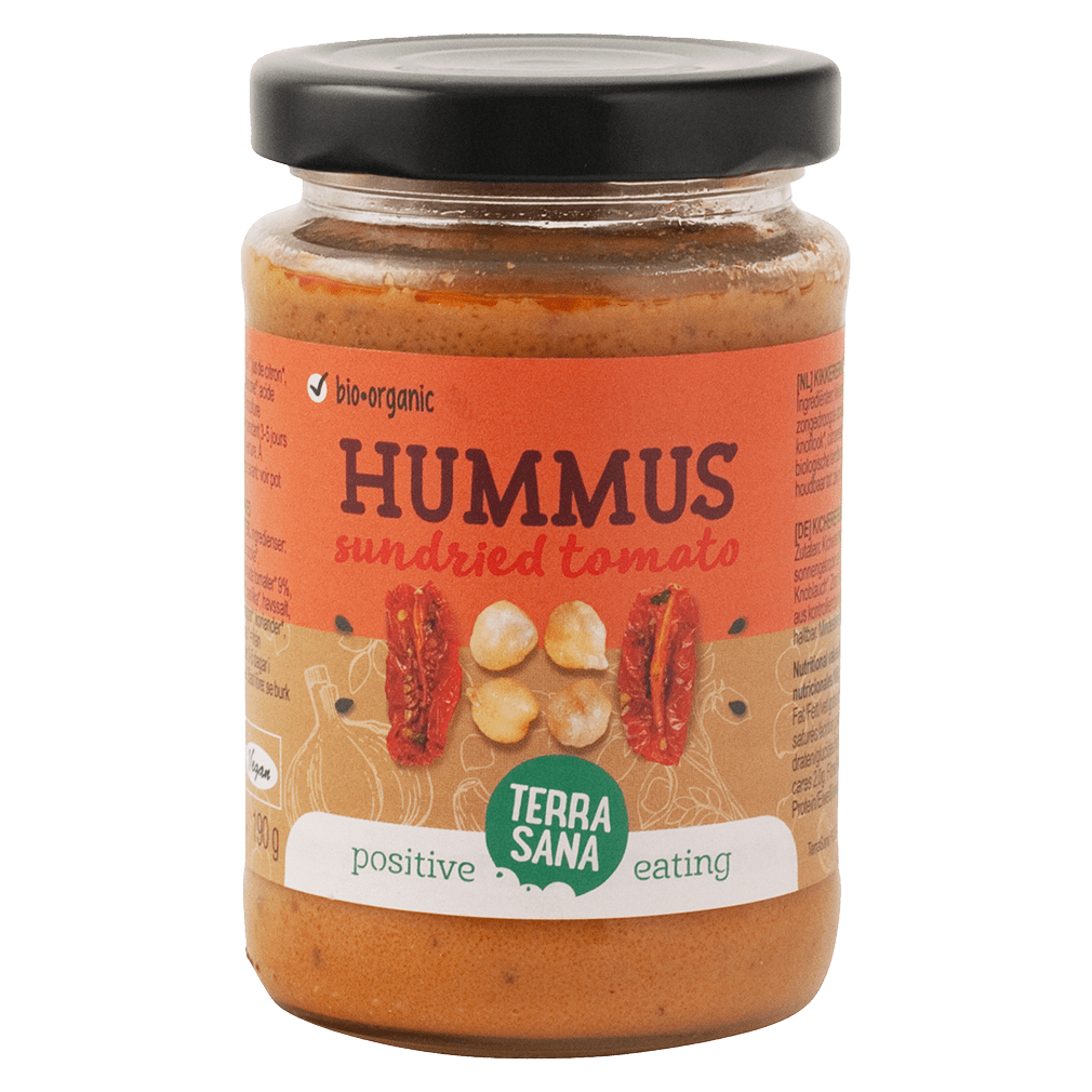Bio Hummus mit sonnengetrockneten Tomaten von TerraSana bei greenist.de