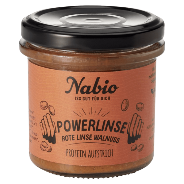 NAbio Bio Protein-Aufstrich &quot;Powerlinse&quot; - Rote Linse Walnuss