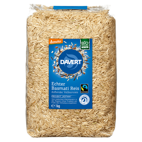 Davert Bio Echter Basmati Vollkornreis, 1kg