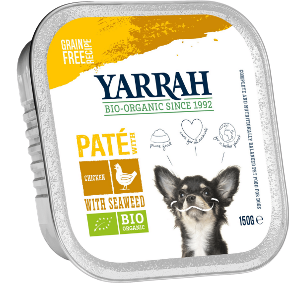 Yarrah Bio Hundefutter Paté Huhn mit Seetang