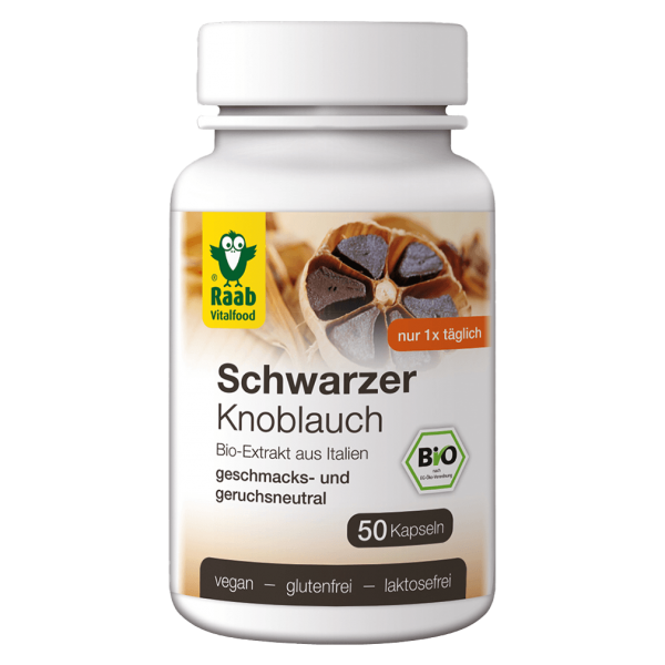 Raab Vitalfood Bio Schwarzer Knoblauch Kapseln