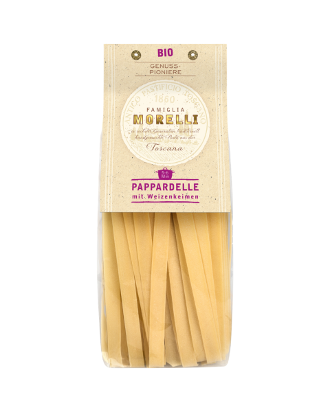 BioGourmet Bio MORELLI Pappardelle mit Weizenkeimen, 500g
