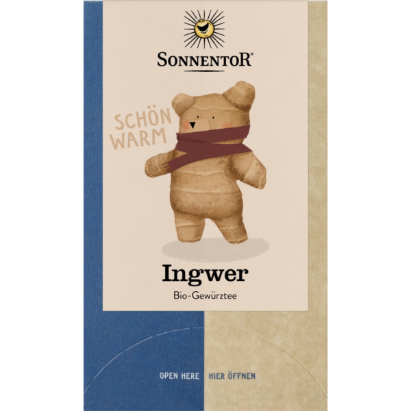 Sonnentor Bio Ingwer Tee 23,4 g, Doppelkammerbeutel