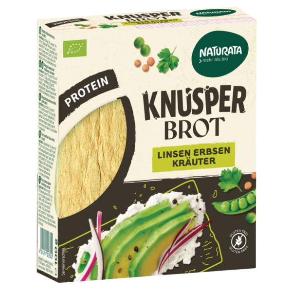 Naturata Bio Knusperbrot Linsen Erbsen mit Kräuter