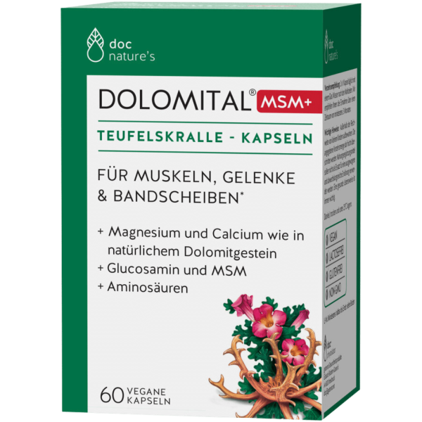 Doc Nature’s DOLOMITAL® MSM+ Teufelskralle Kapseln