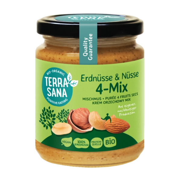 TerraSana Bio 4-Mix Mischmus mit Erdnüssen
